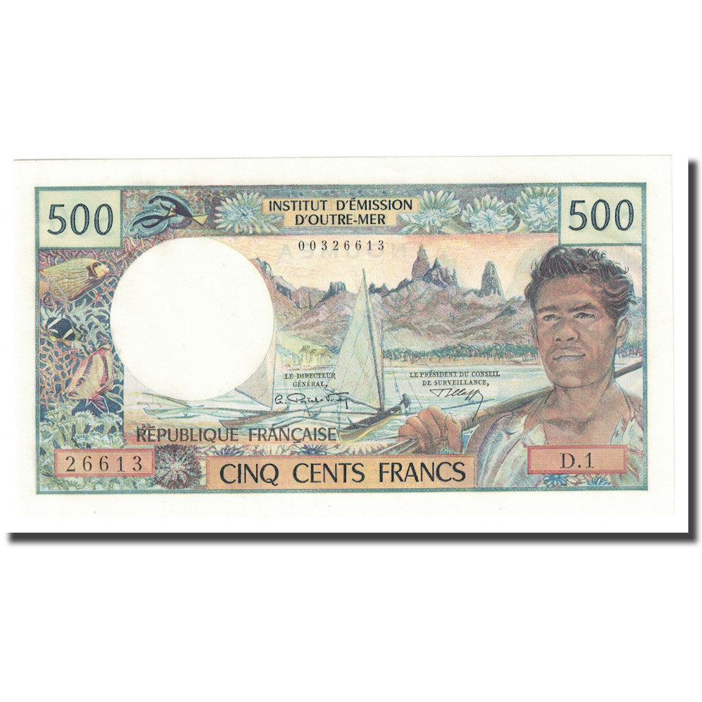 Billete de Nueva Caledonia, 500 francos