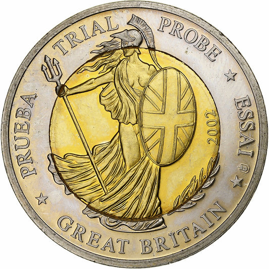 Gran Bretaña,

2 euros,

dinero privado no oficial