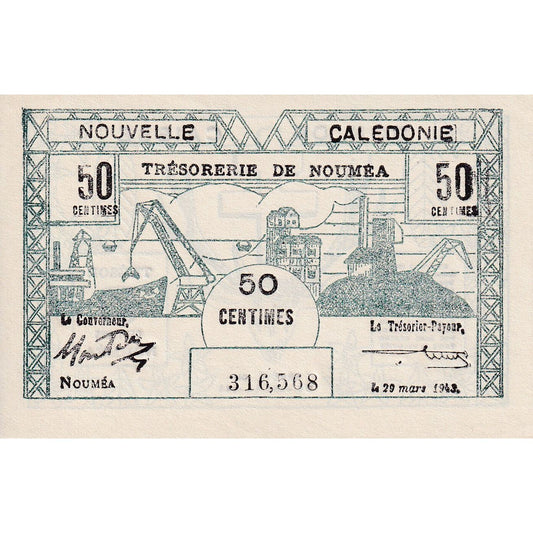 Billete de Nueva Caledonia,

50 cm