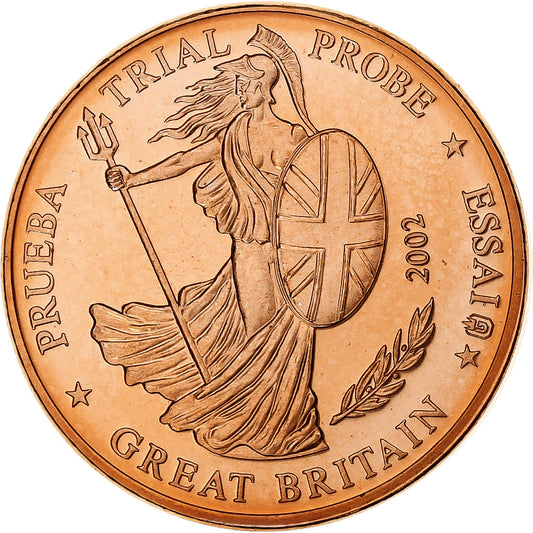 Gran Bretaña,
 
 2 céntimos de euro,
 
 Fantasía-Euro-Muster