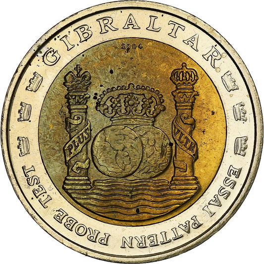 Gibraltar, 
  
  2 euros, 
  
  Fantasía-Euro-Muster
