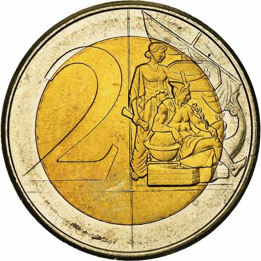 Gibraltar, 
  
  2 euros, 
  
  Fantasía-Euro-Muster