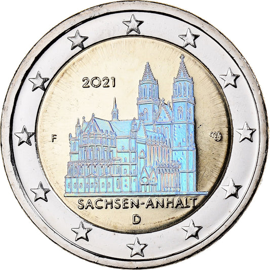 Alemania,

2 euros,

Sajonia-Anhalt