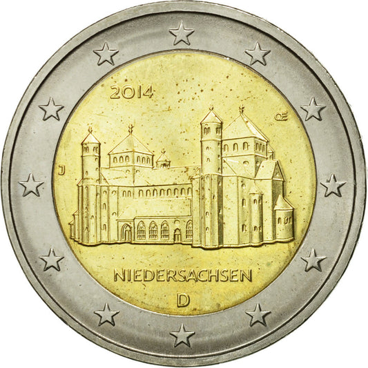 Alemania,
 
 2 euros,
 
 Iglesia de San Miguel