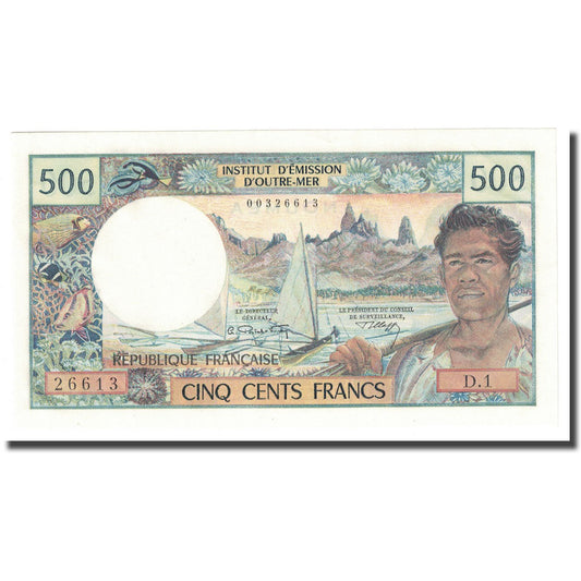 Billete de Nueva Caledonia, 500 francos